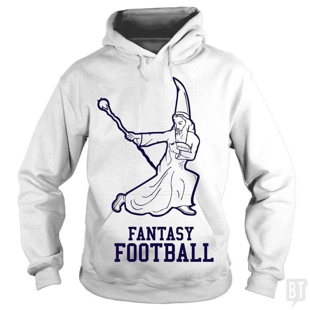 SunFrog-Busted BustedTees Hoodie / White / S Fantasy Football