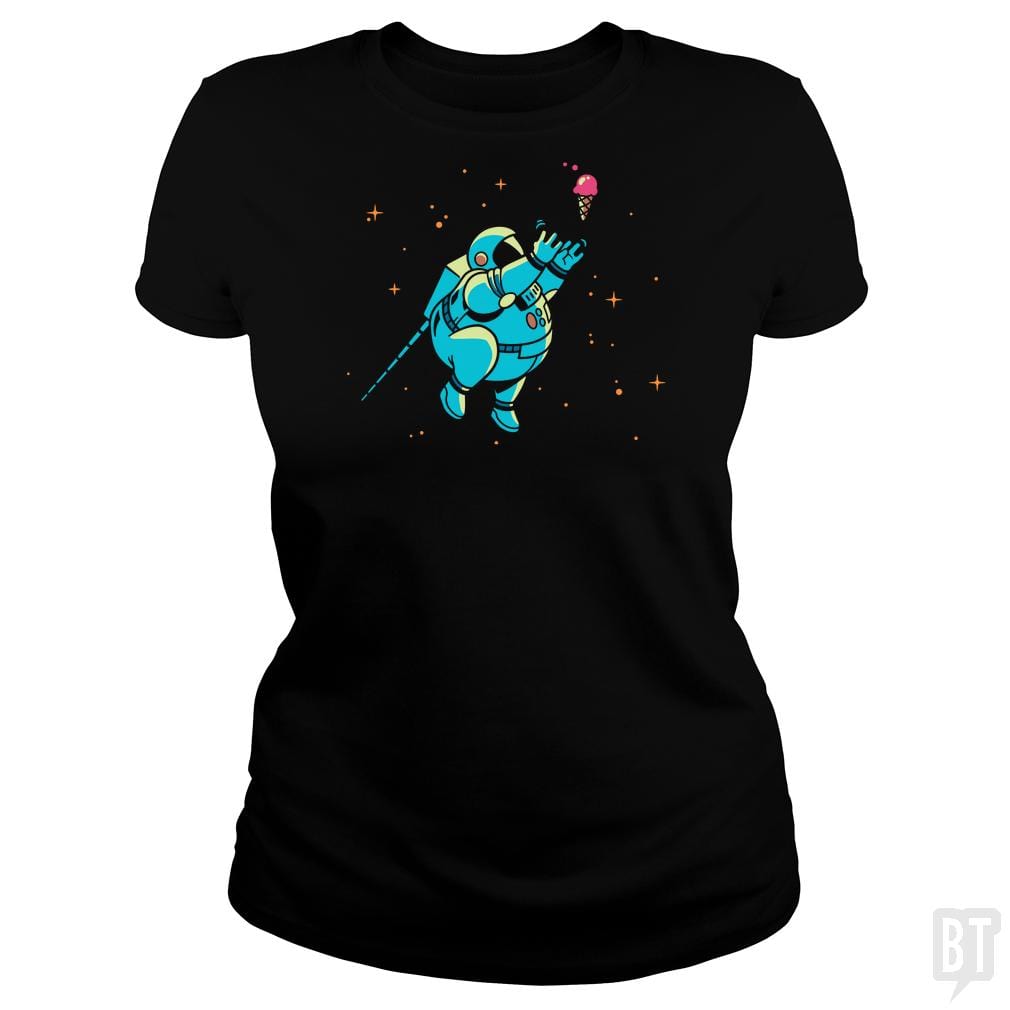 SunFrog-Busted BustedTees Classic Ladies Tee / Black / S Fatstronaut