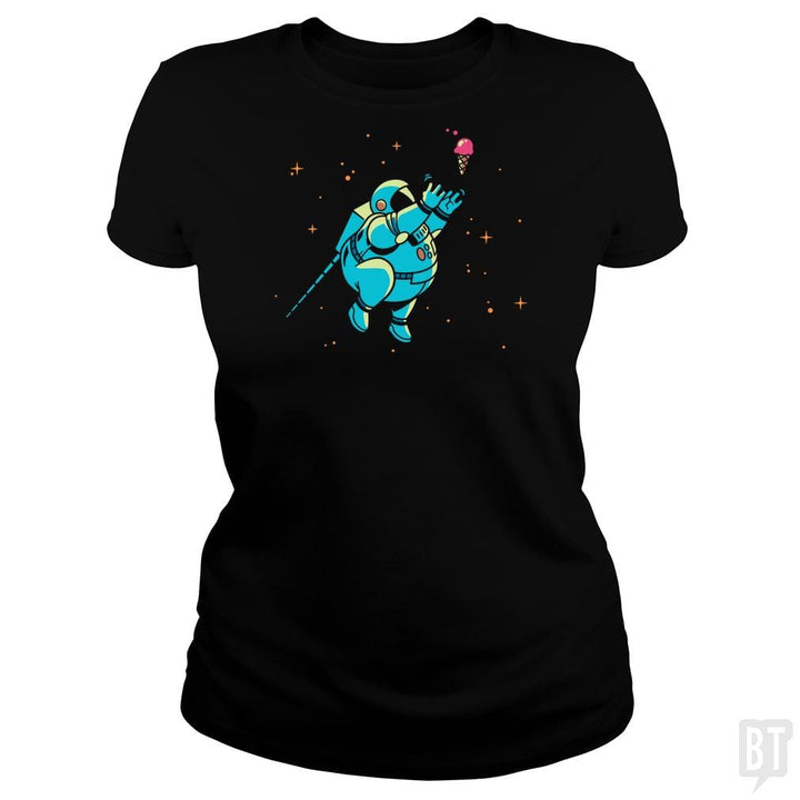SunFrog-Busted BustedTees Classic Ladies Tee / Black / S Fatstronaut