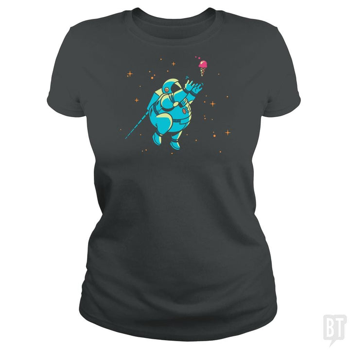SunFrog-Busted BustedTees Classic Ladies Tee / Dark Heather / S Fatstronaut