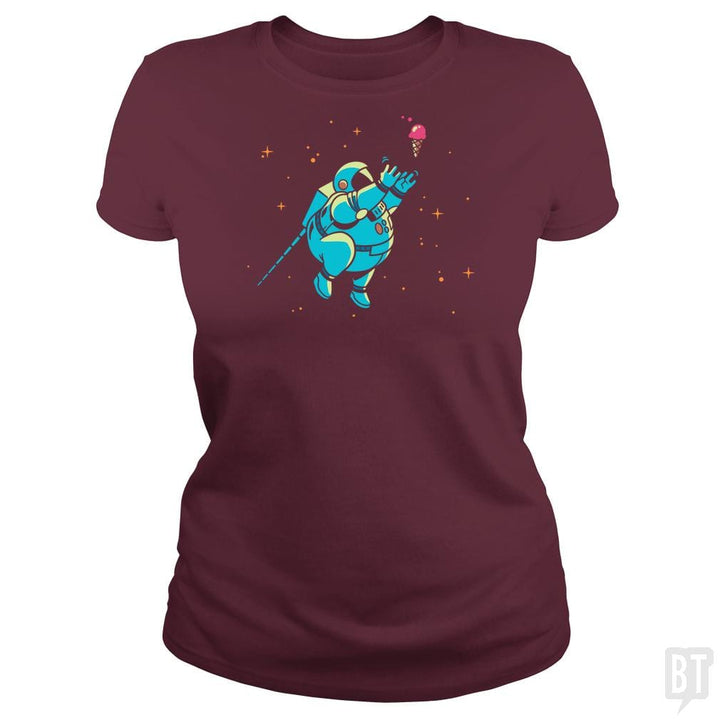 SunFrog-Busted BustedTees Classic Ladies Tee / Maroon / S Fatstronaut