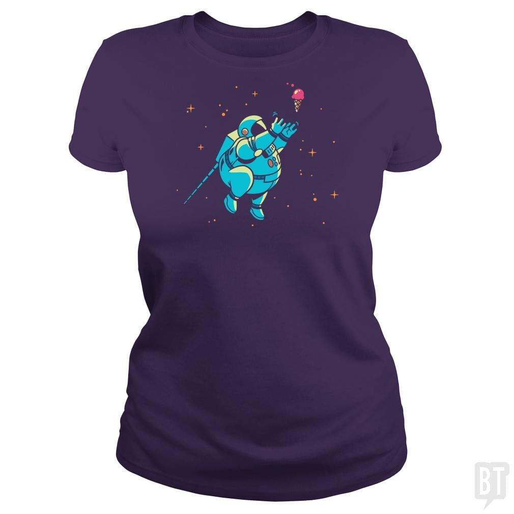 SunFrog-Busted BustedTees Classic Ladies Tee / Purple / S Fatstronaut