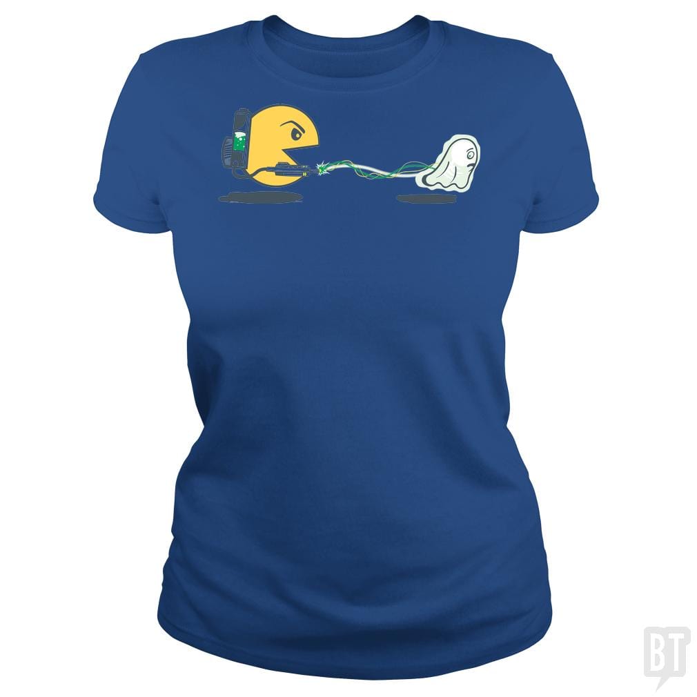 SunFrog-Busted BustedTees Classic Ladies Tee / Royal Blue / S Ghost Catcher