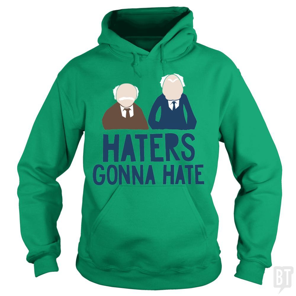 SunFrog-Busted BustedTees Hoodie / Irish Green / S Haters Gonna Hate