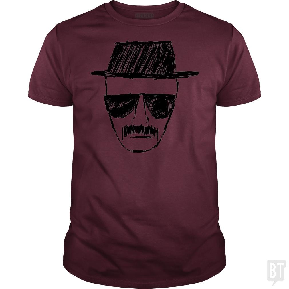 SunFrog-Busted BustedTees Classic Guys / Unisex Tee / Maroon / S Heisenberg