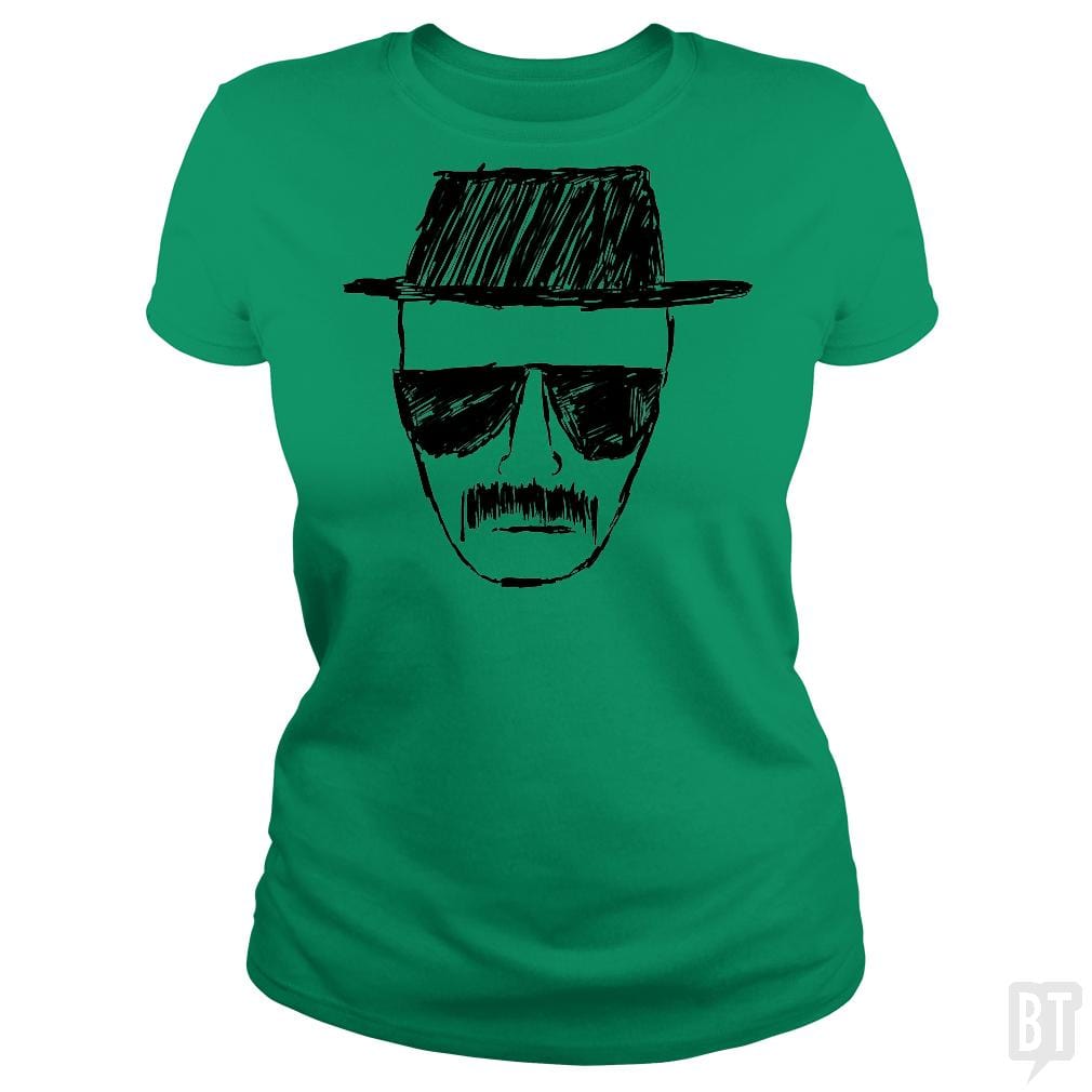 SunFrog-Busted BustedTees Classic Ladies Tee / Irish Green / S Heisenberg