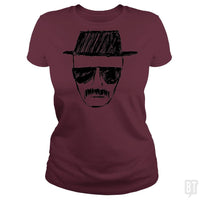 Load image into Gallery viewer, SunFrog-Busted BustedTees Classic Ladies Tee / Maroon / S Heisenberg
