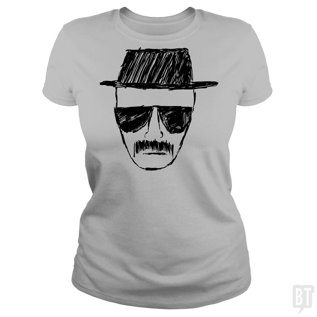 SunFrog-Busted BustedTees Classic Ladies Tee / Sport Grey / S Heisenberg