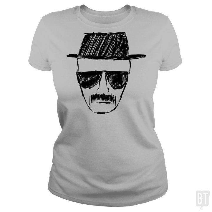 SunFrog-Busted BustedTees Classic Ladies Tee / Sport Grey / S Heisenberg