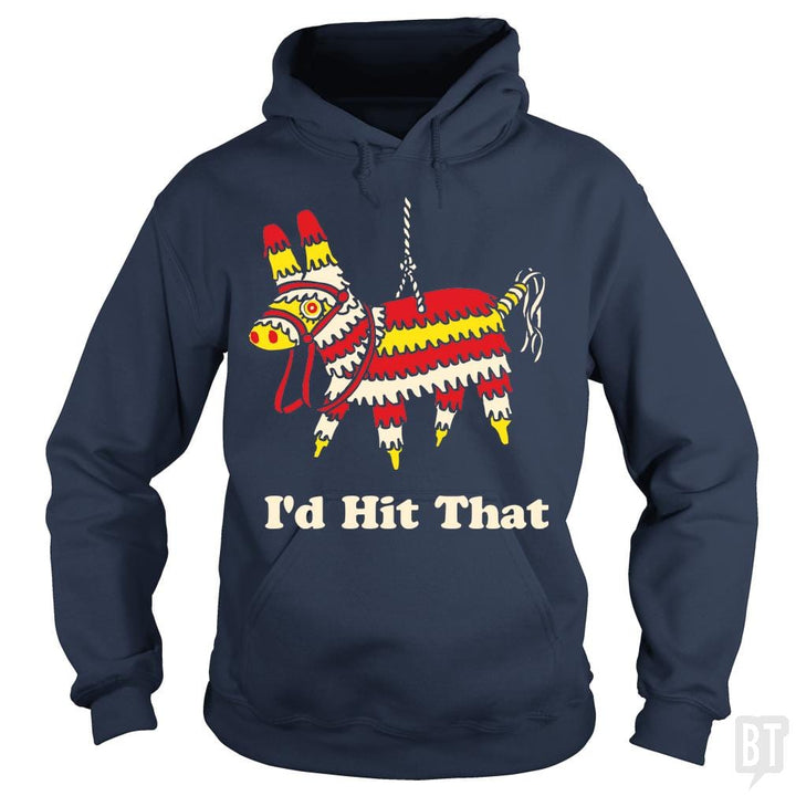 SunFrog-Busted BustedTees Hoodie / Navy Blue / S I'd Hit That