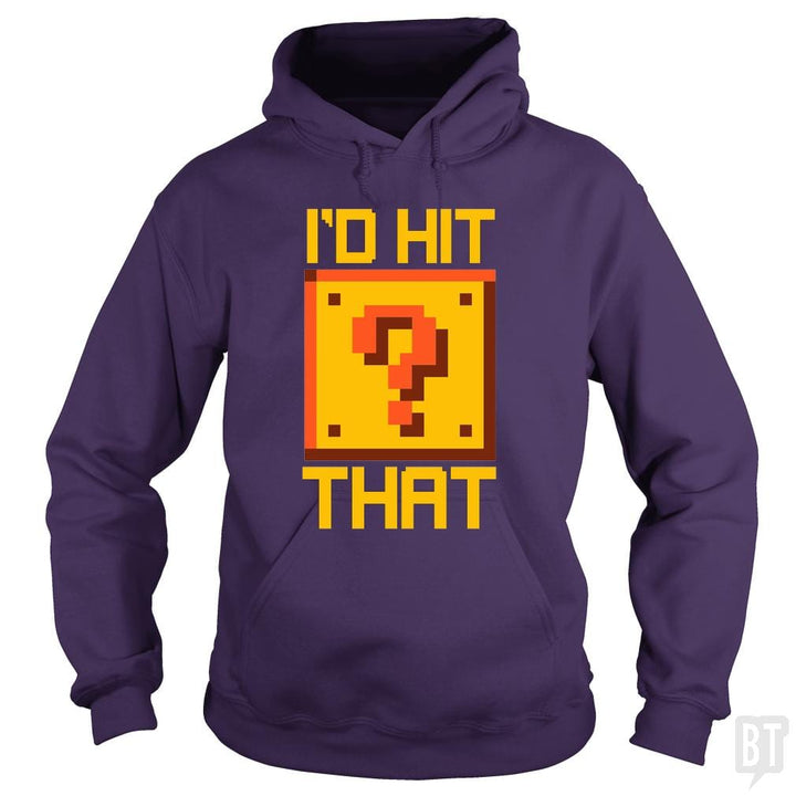 SunFrog-Busted BustedTees Hoodie / Purple / S I'd Hit That