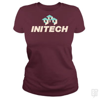 Load image into Gallery viewer, SunFrog-Busted BustedTees Classic Ladies Tee / Maroon / S Initech
