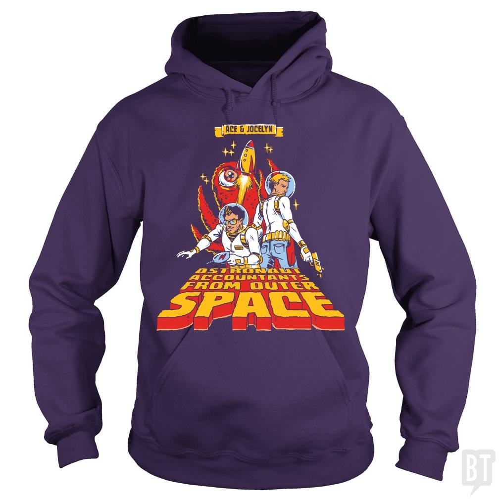 SunFrog-Busted BustedTees Hoodie / Purple / S Jake and Amir: Ace and Jocelyn