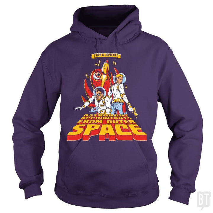 SunFrog-Busted BustedTees Hoodie / Purple / S Jake and Amir: Ace and Jocelyn