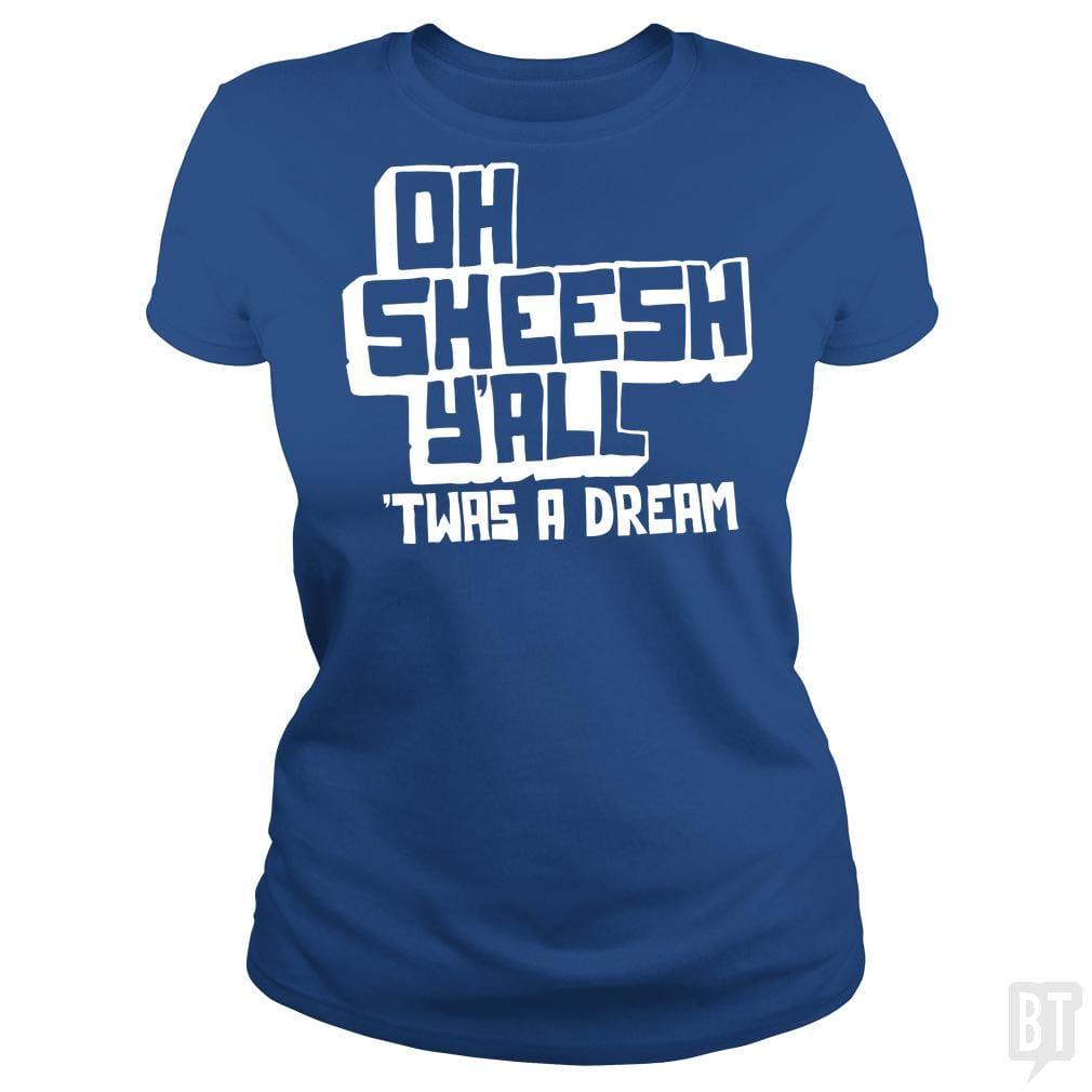 SunFrog-Busted BustedTees Classic Ladies Tee / Royal Blue / S Jake and Amir: Oh Sheesh Y'all