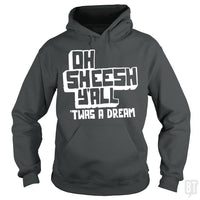 Load image into Gallery viewer, SunFrog-Busted BustedTees Hoodie / Dark Heather / S Jake and Amir: Oh Sheesh Y&#39;all
