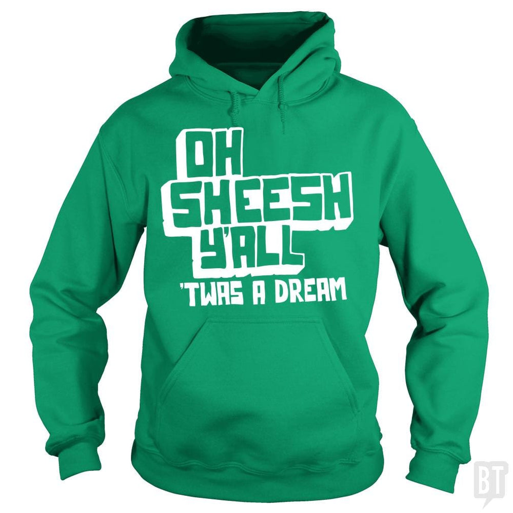 SunFrog-Busted BustedTees Hoodie / Irish Green / S Jake and Amir: Oh Sheesh Y'all