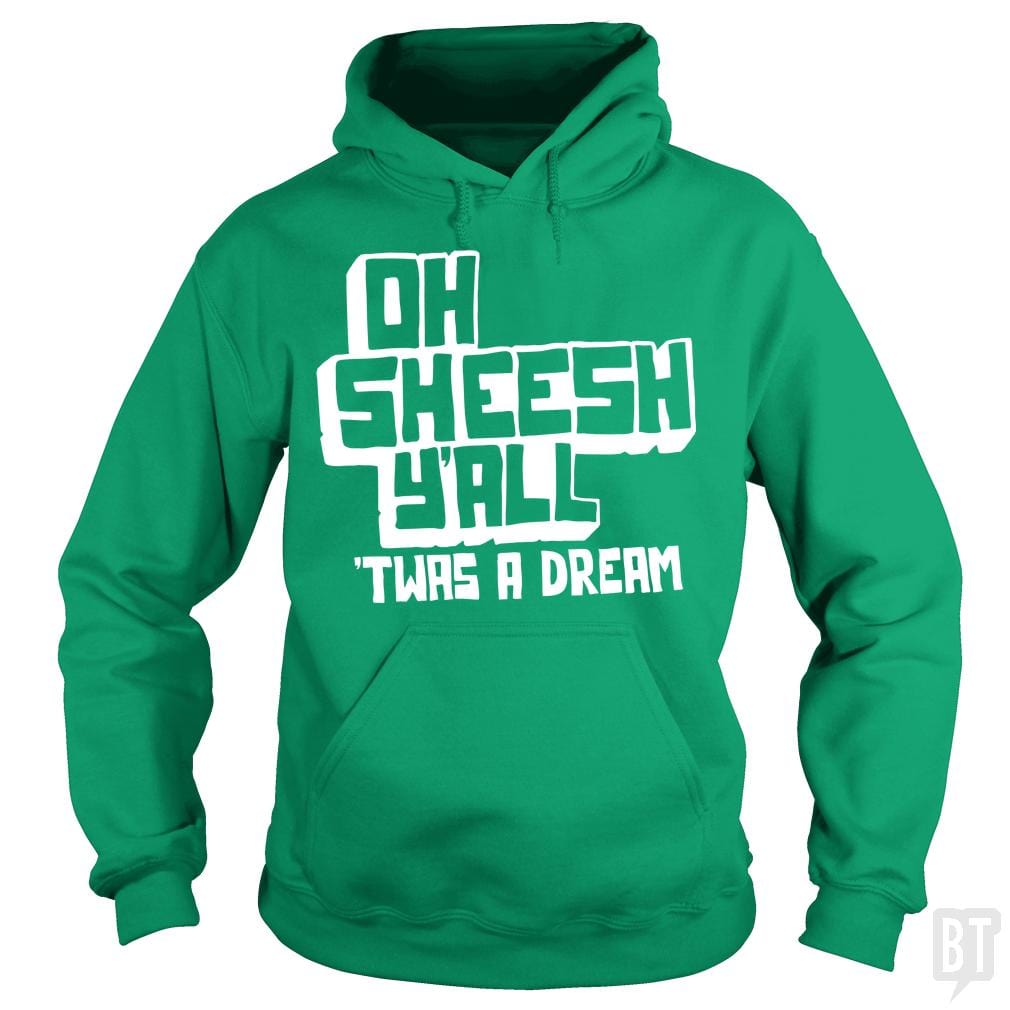 SunFrog-Busted BustedTees Hoodie / Irish Green / S Jake and Amir: Oh Sheesh Y'all