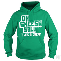 Load image into Gallery viewer, SunFrog-Busted BustedTees Hoodie / Irish Green / S Jake and Amir: Oh Sheesh Y&#39;all
