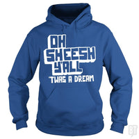 Load image into Gallery viewer, SunFrog-Busted BustedTees Hoodie / Royal Blue / S Jake and Amir: Oh Sheesh Y&#39;all

