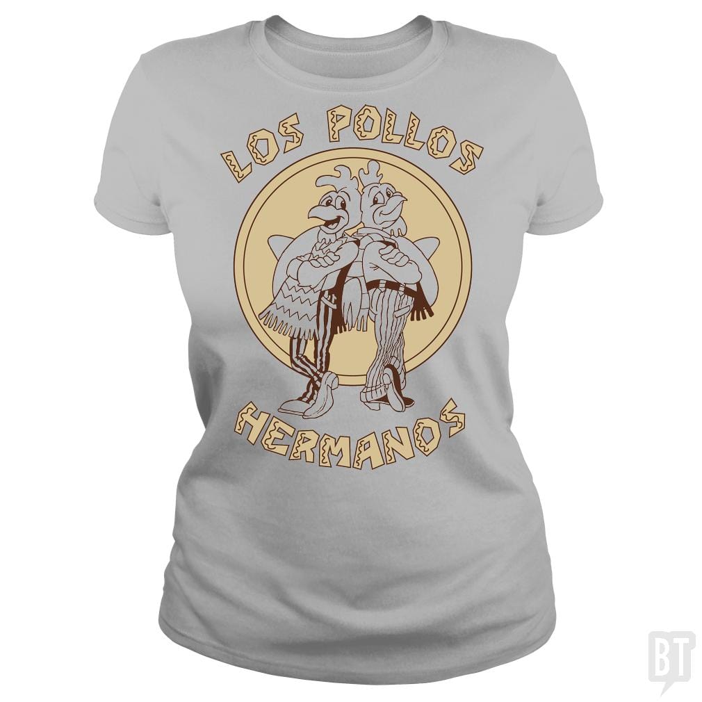 SunFrog-Busted BustedTees Classic Ladies Tee / Sport Grey / S Los Pollos Hermanos