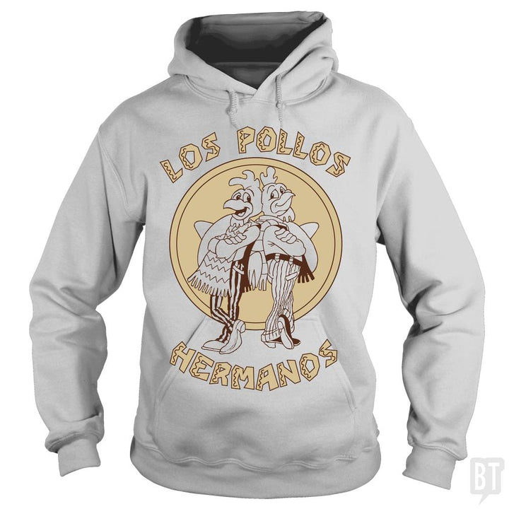 SunFrog-Busted BustedTees Hoodie / Sport Grey / S Los Pollos Hermanos