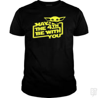 Load image into Gallery viewer, SunFrog-Busted BustedTees Classic Guys / Unisex Tee / Black / S May The 4th Be With You!
