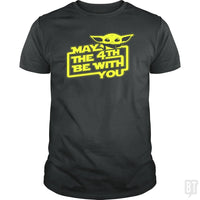 Load image into Gallery viewer, SunFrog-Busted BustedTees Classic Guys / Unisex Tee / Dark Heather / S May The 4th Be With You!
