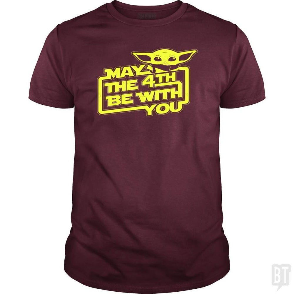 SunFrog-Busted BustedTees Classic Guys / Unisex Tee / Maroon / S May The 4th Be With You!