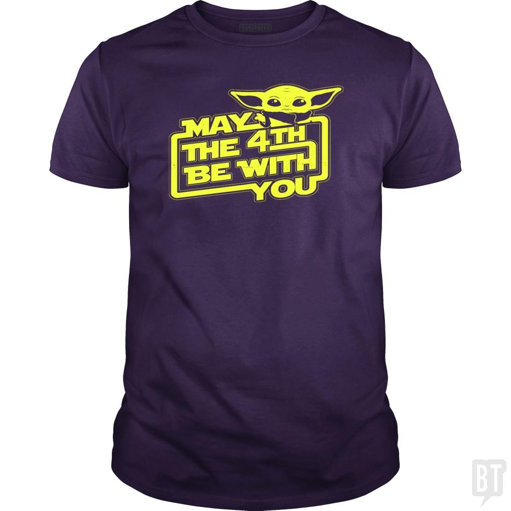 SunFrog-Busted BustedTees Classic Guys / Unisex Tee / Purple / S May The 4th Be With You!