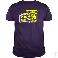 Load image into Gallery viewer, SunFrog-Busted BustedTees Classic Guys / Unisex Tee / Purple / S May The 4th Be With You!
