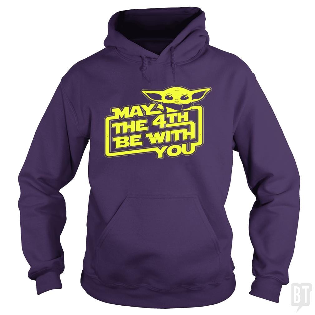 SunFrog-Busted BustedTees Hoodie / Purple / S May The 4th Be With You!