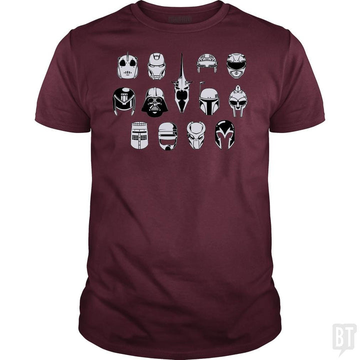 SunFrog-Busted BustedTees Classic Guys / Unisex Tee / Maroon / S Movie Helmets