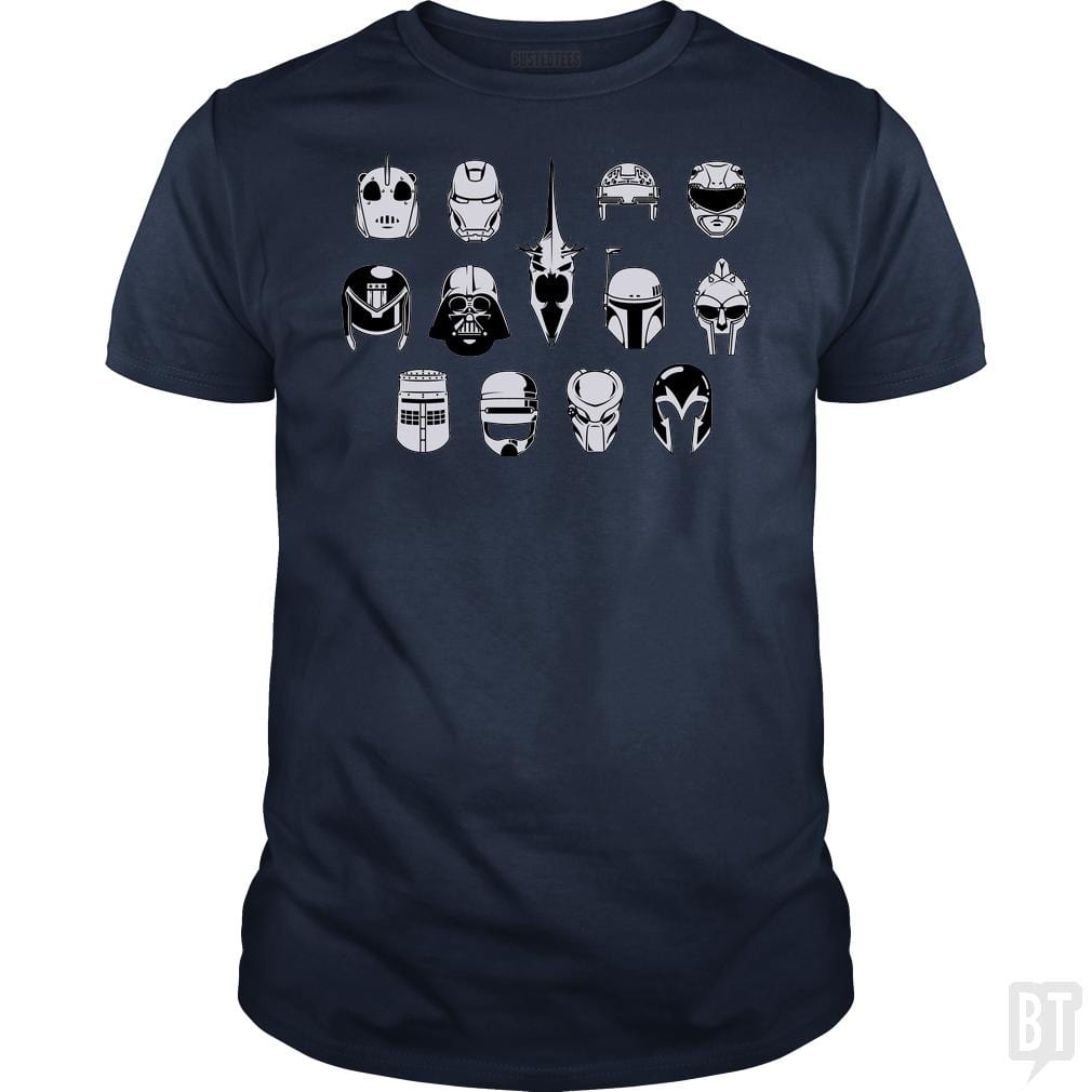 SunFrog-Busted BustedTees Classic Guys / Unisex Tee / Navy Blue / S Movie Helmets
