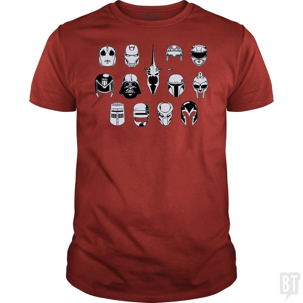 SunFrog-Busted BustedTees Classic Guys / Unisex Tee / Red / S Movie Helmets
