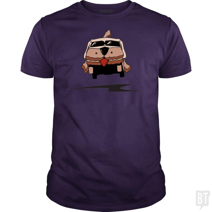 SunFrog-Busted BustedTees Classic Guys / Unisex Tee / Purple / S Mutt Cutts
