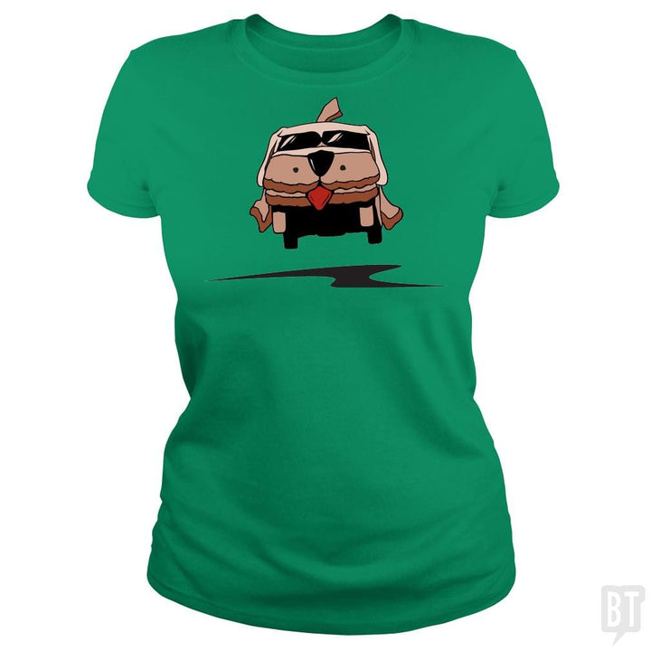 SunFrog-Busted BustedTees Classic Ladies Tee / Irish Green / S Mutt Cutts