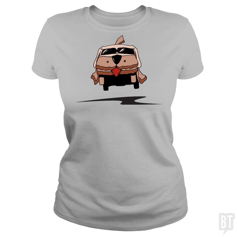 SunFrog-Busted BustedTees Classic Ladies Tee / Sport Grey / S Mutt Cutts