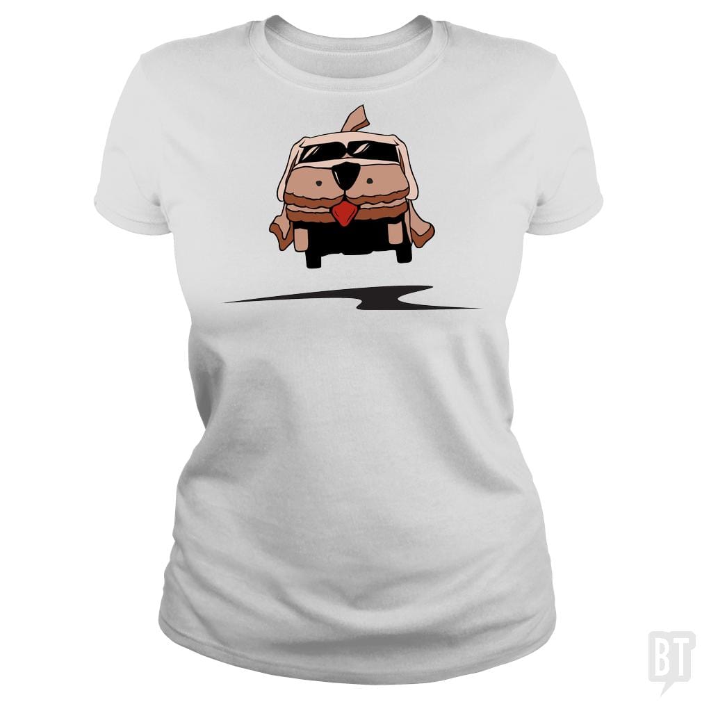 SunFrog-Busted BustedTees Classic Ladies Tee / White / S Mutt Cutts