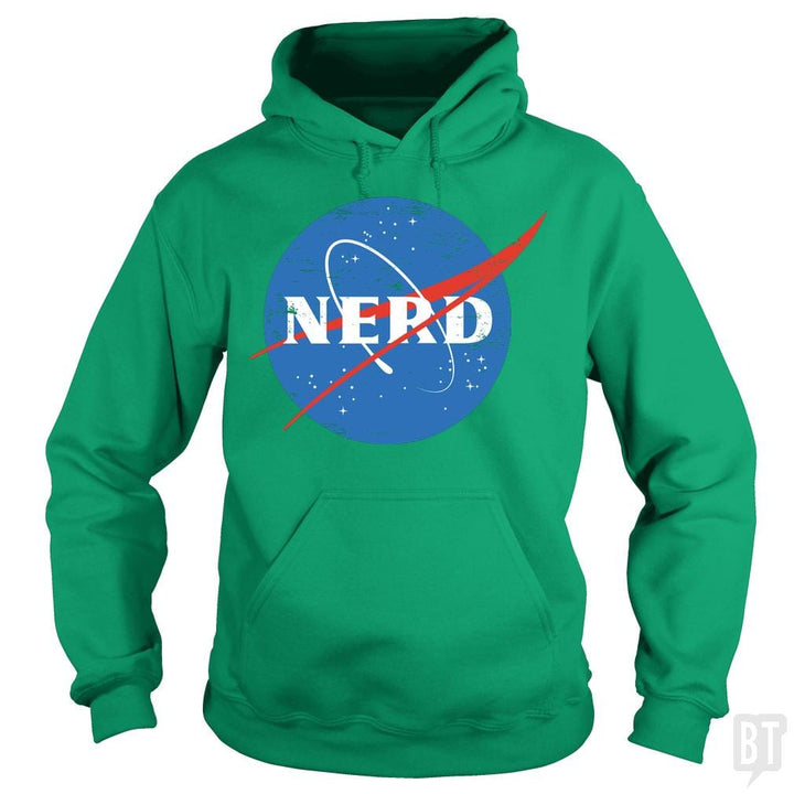 SunFrog-Busted BustedTees Hoodie / Irish Green / S Nerd