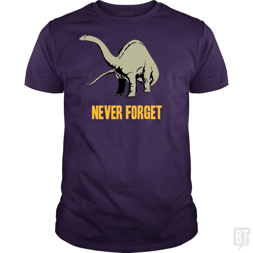 SunFrog-Busted BustedTees Classic Guys / Unisex Tee / Purple / S Never Forget