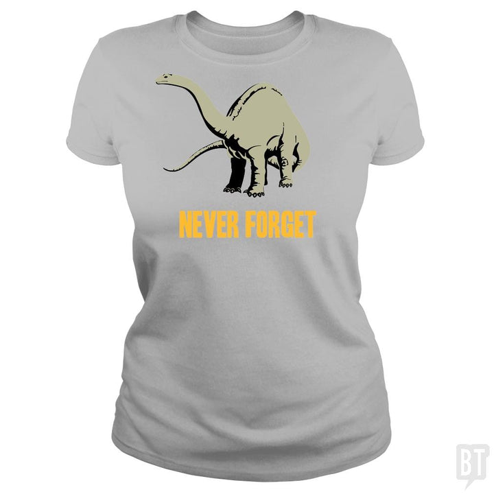 SunFrog-Busted BustedTees Classic Ladies Tee / Sport Grey / S Never Forget