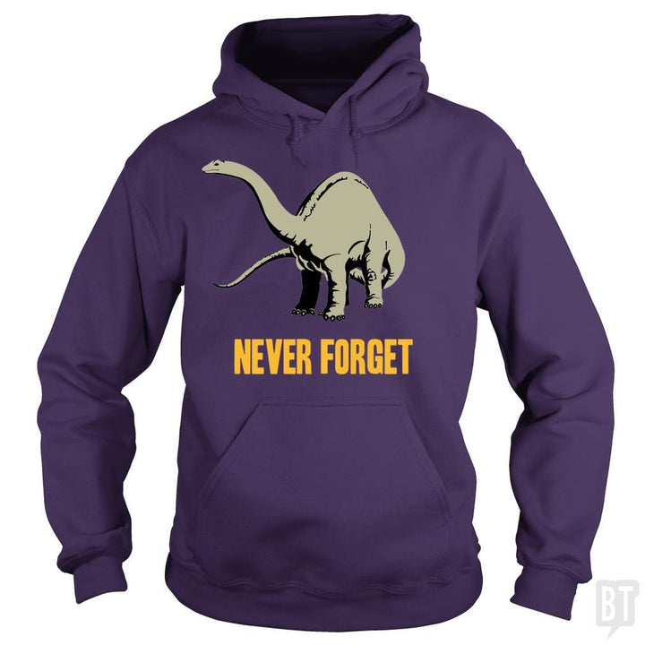 SunFrog-Busted BustedTees Hoodie / Purple / S Never Forget