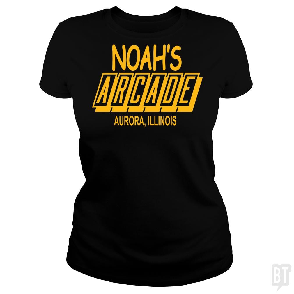 SunFrog-Busted BustedTees Classic Ladies Tee / Black / S Noah's Arcade