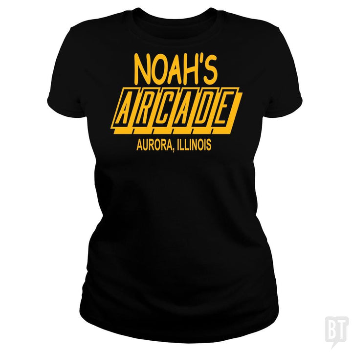 SunFrog-Busted BustedTees Classic Ladies Tee / Black / S Noah's Arcade