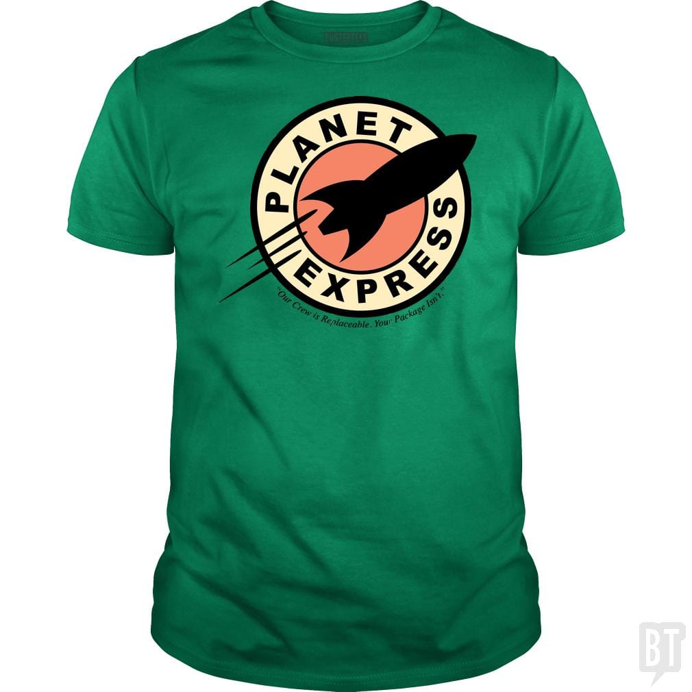 SunFrog-Busted BustedTees Classic Guys / Unisex Tee / Irish Green / S Planet Express