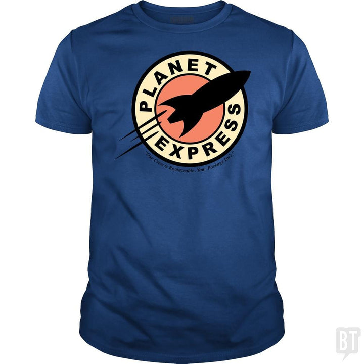 SunFrog-Busted BustedTees Classic Guys / Unisex Tee / Royal Blue / S Planet Express
