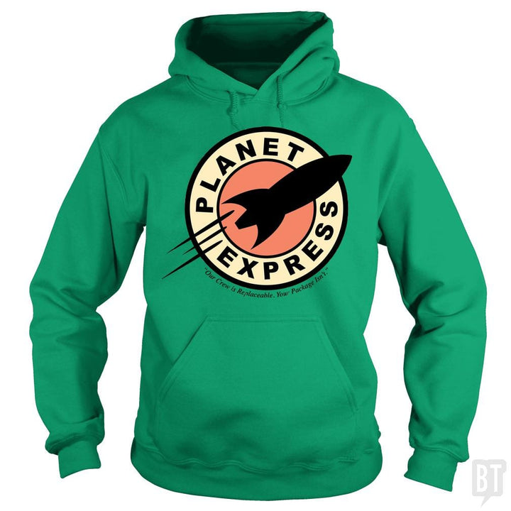 SunFrog-Busted BustedTees Hoodie / Irish Green / S Planet Express