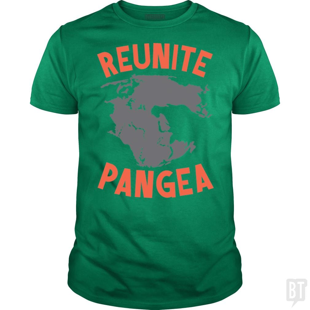 SunFrog-Busted BustedTees Classic Guys / Unisex Tee / Irish Green / S Reunite Pangea