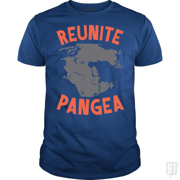 SunFrog-Busted BustedTees Classic Guys / Unisex Tee / Royal Blue / S Reunite Pangea